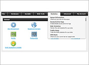 Hepsia - Control Panel navigation